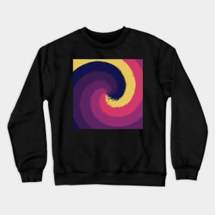 Swirl Of Sun Set Colors Pattern Crewneck Sweatshirt